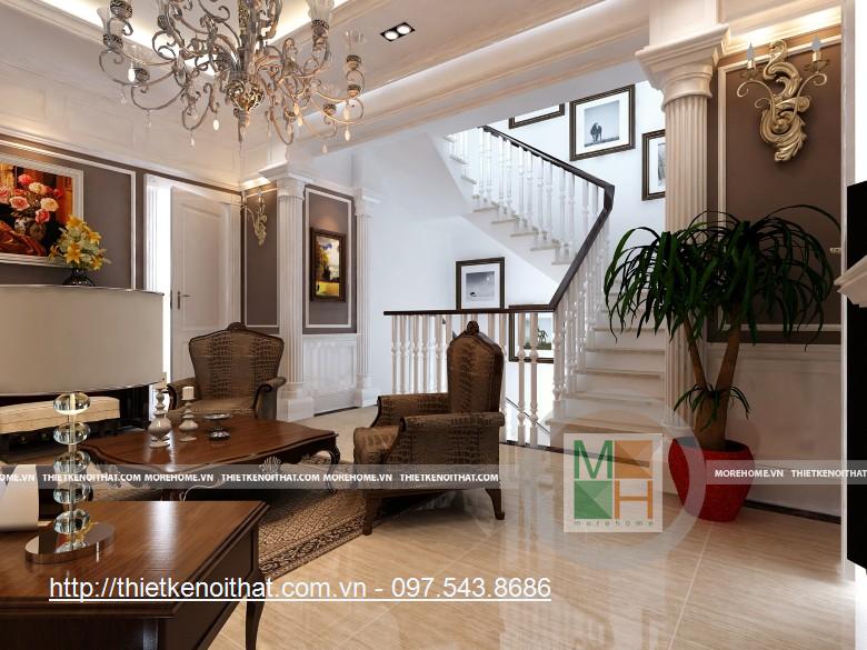 Thiết kế nội thất biệt thự Q9 Sài Gòn - Nhà chị Thảo